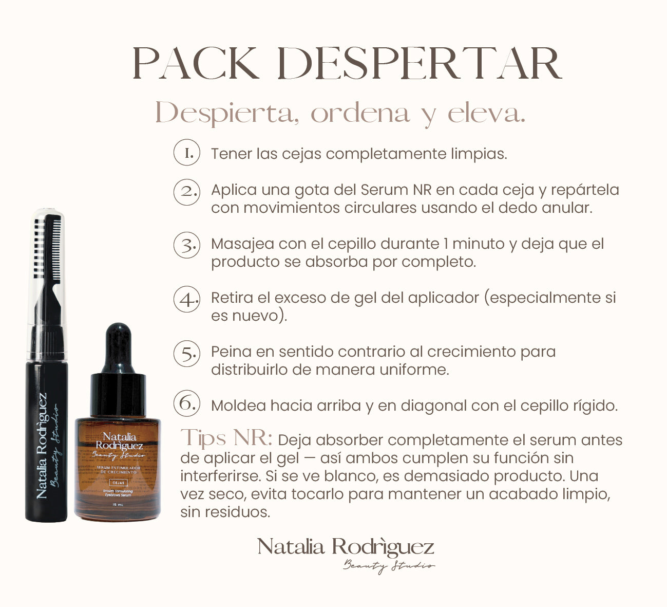 Pack Despertar NR — Sérum para Cejas + Gel Fijador Natural