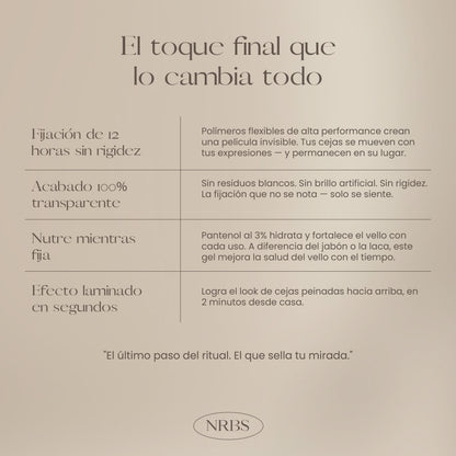 PACK DEFINICIÓN- Set de Lápiz de Cejas y Gel Fijador NR.