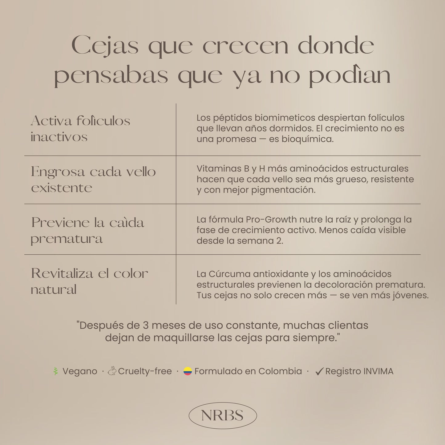 SERÚM ESTIMULANTE DE CEJAS NR 15ml.