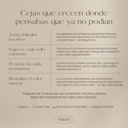 SERÚM ESTIMULANTE DE CEJAS NR 15ml.