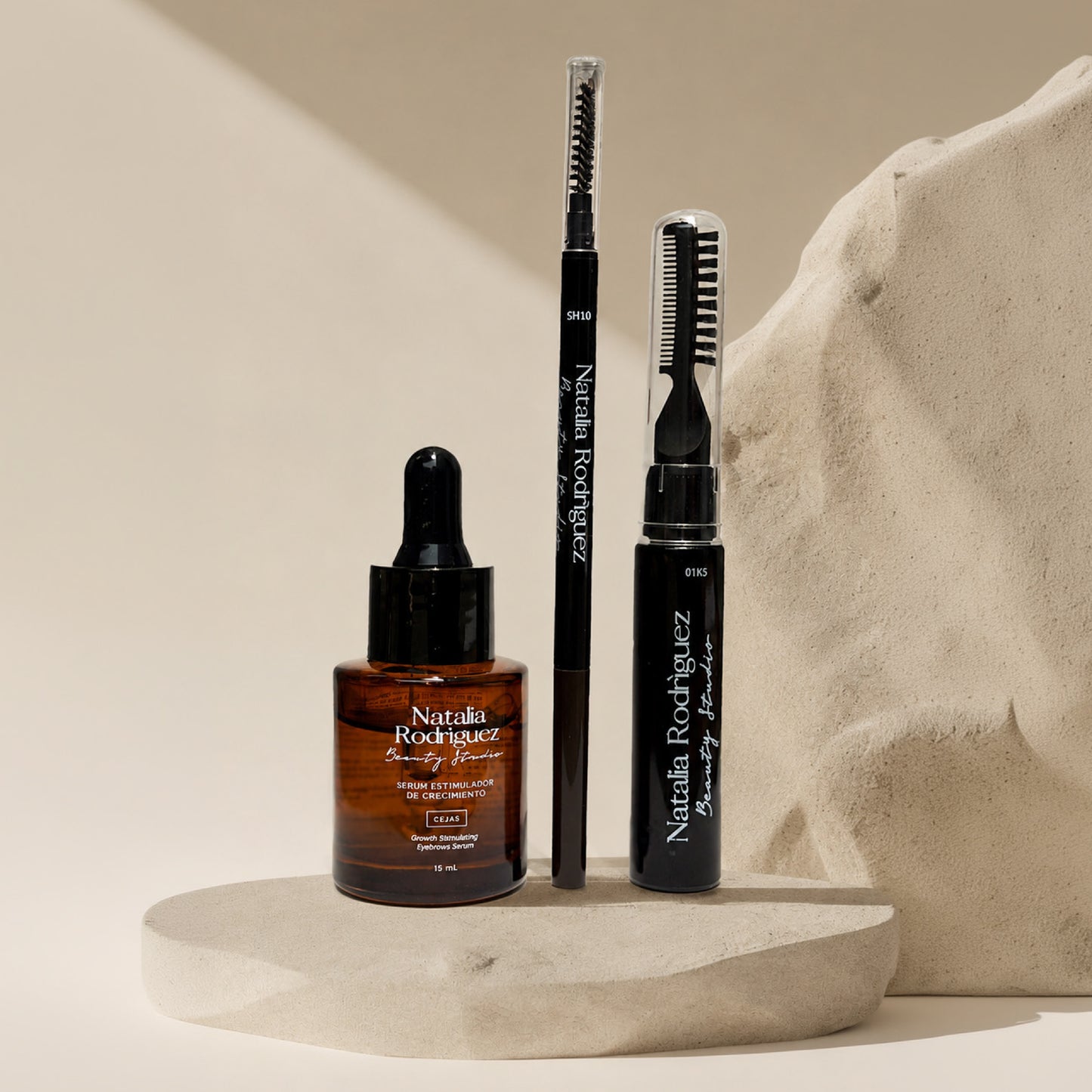 PACK RENACER - Serúm NR, Lápiz de Cejas y Gel Fijador NR.