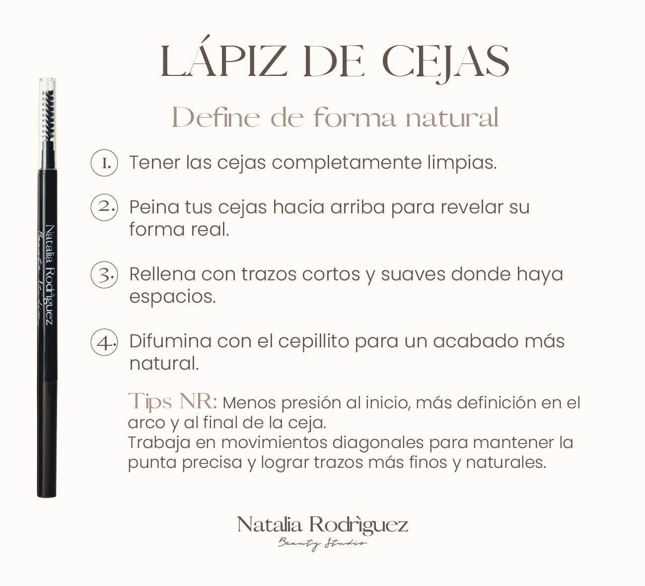 Lápiz Automático de Cejas NR — Trazo Fino Pelo a Pelo Colombia