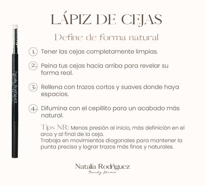 Lápiz Automático de Cejas NR — Trazo Fino Pelo a Pelo Colombia