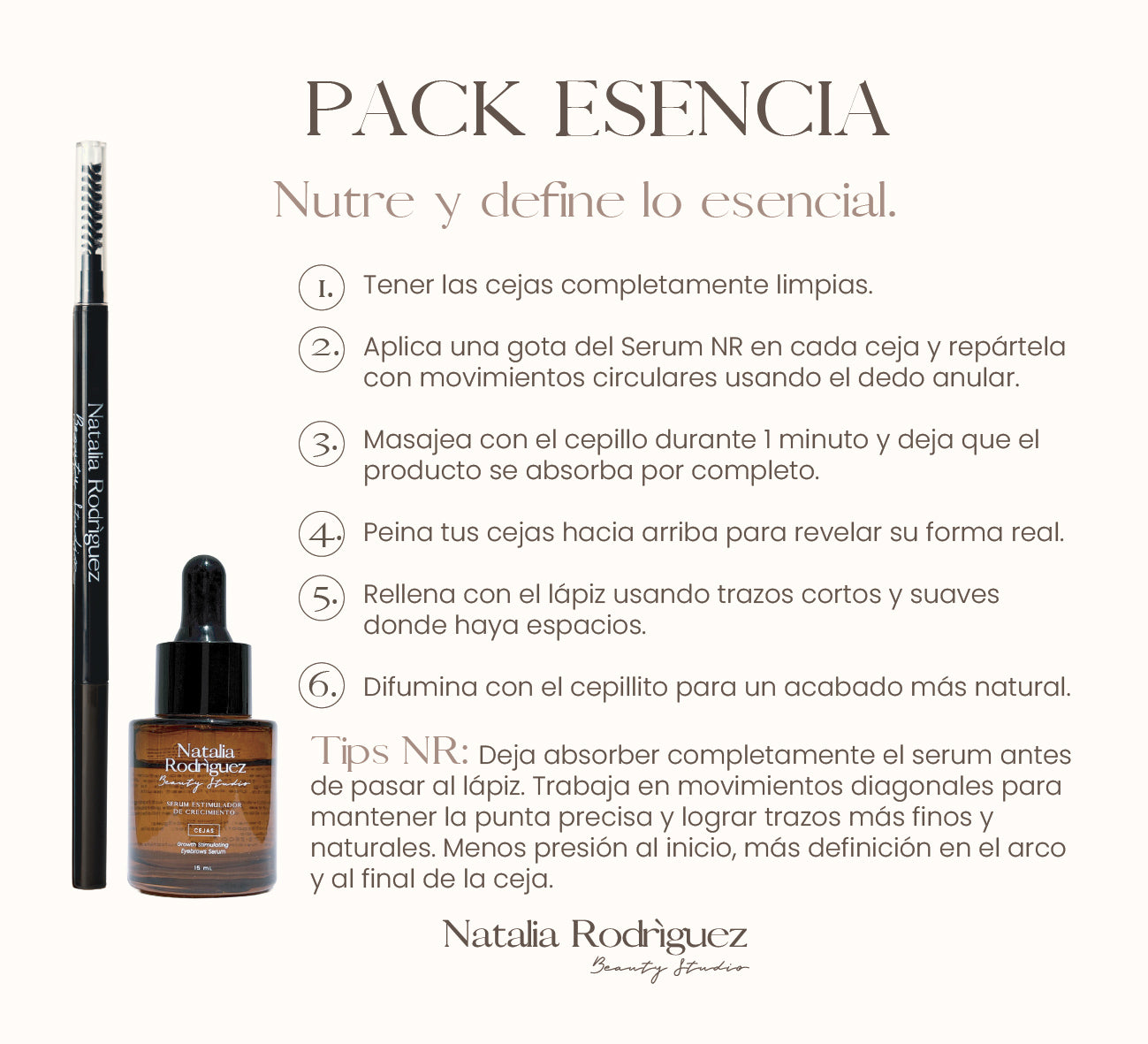 Pack Esencia NR — Sérum Estimulante + Lápiz de Cejas