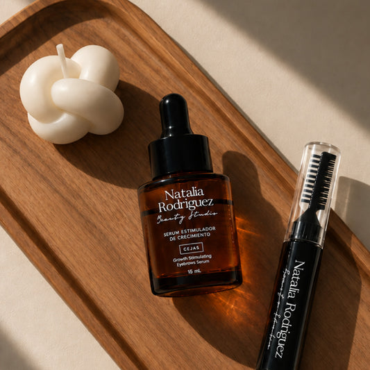 Pack AMOR NR — Sérum NR para Cejas sin Minoxidil + Gel Fijador Natural + Vela de Intensión