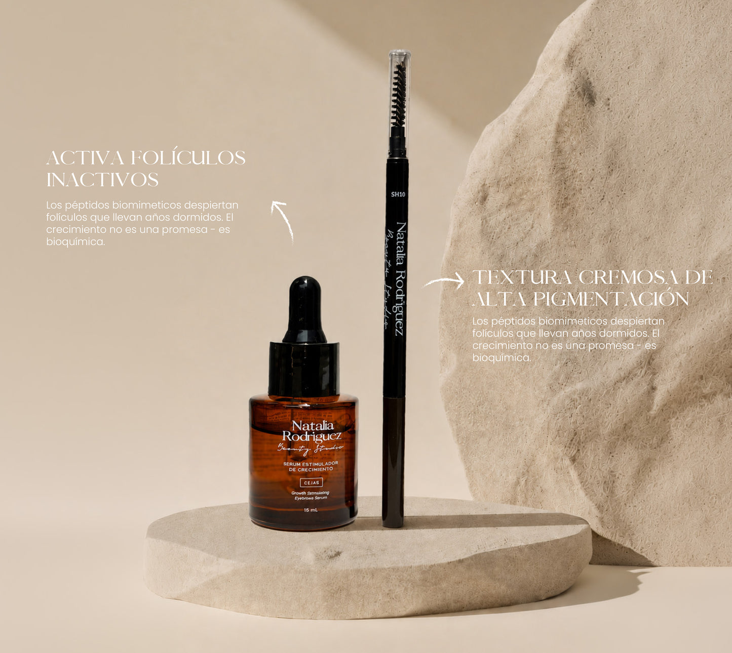 Pack Esencia NR — Sérum Estimulante + Lápiz de Cejas